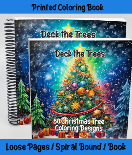 Deck the Trees coloring book by happy colorist
