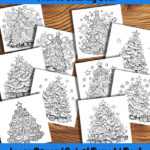 Deck the Trees coloring book by happy colorist