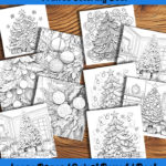 Deck the Trees coloring book by happy colorist