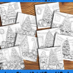 Deck the Trees coloring book by happy colorist