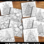 Christmas Tree Coloring Pages by happy colorist