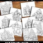 Christmas Tree Coloring Pages by happy colorist