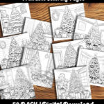 Christmas Tree Coloring Pages by happy colorist