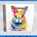 hop & harmony bunny coloring book by happy colorist