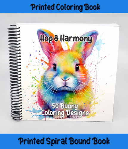 hop & harmony bunny coloring book by happy colorist