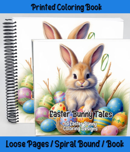 easter bunny tales coloring book by happy colorist