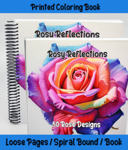 rosy reflections coloring book by happy colorist