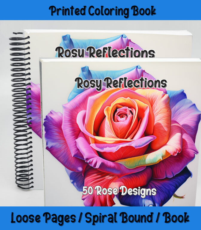 rosy reflections coloring book by happy colorist
