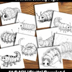 Caterpillar Coloring Pages