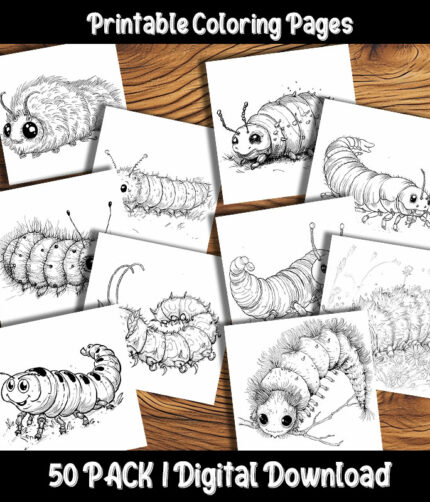 Caterpillar Coloring Pages