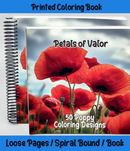 Petals of Valor Coloring Book by Happy Colorist