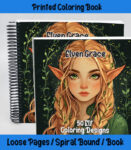 Elven Grace Coloring Book by Happy Colorist