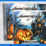 Haunted Halloween coloring book by happy colorist