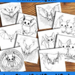 Bats After Dark coloring book by happy colorist